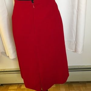 Tahari red skirt size 14